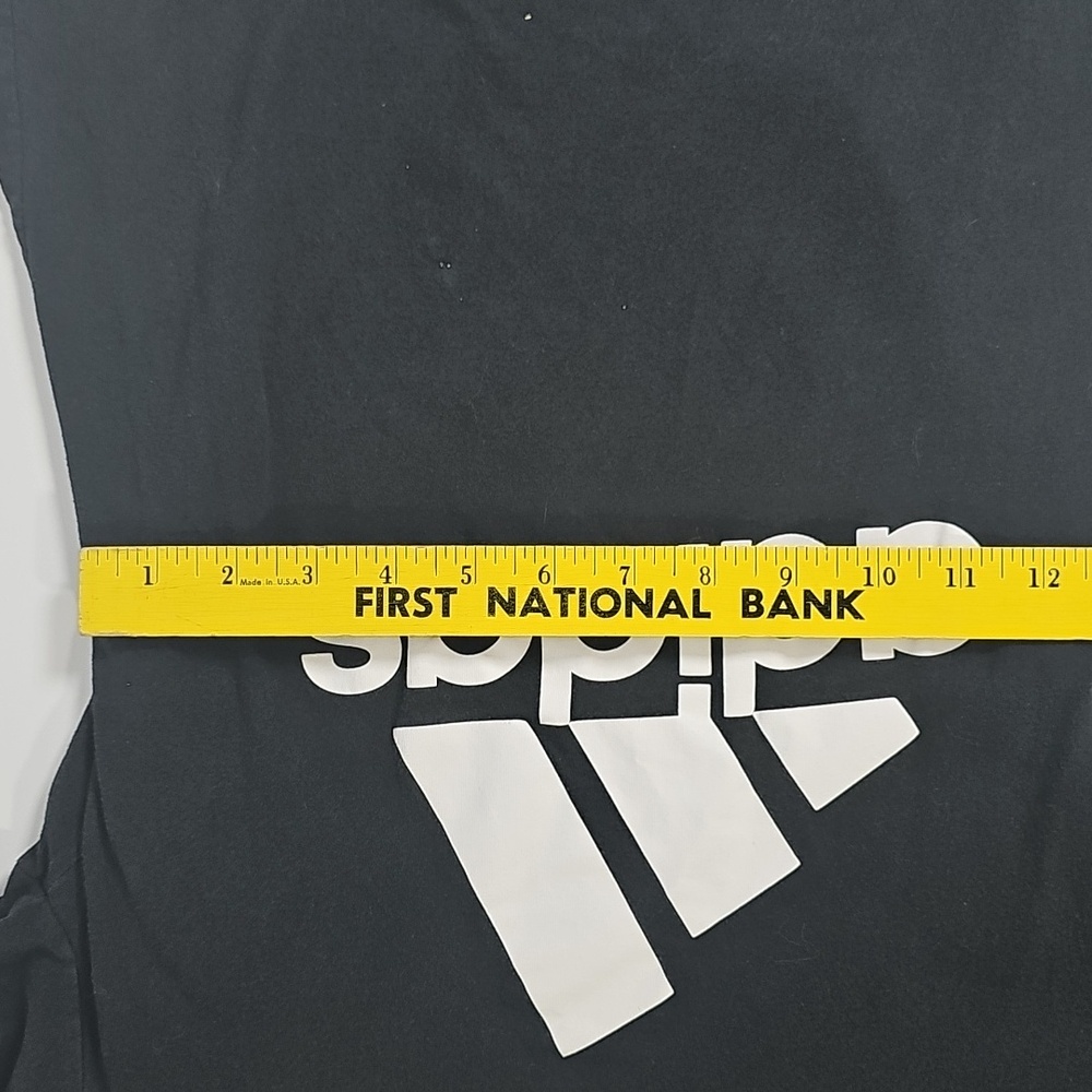 Adidas Black Tee with White Emblem - Picture 5 of 6